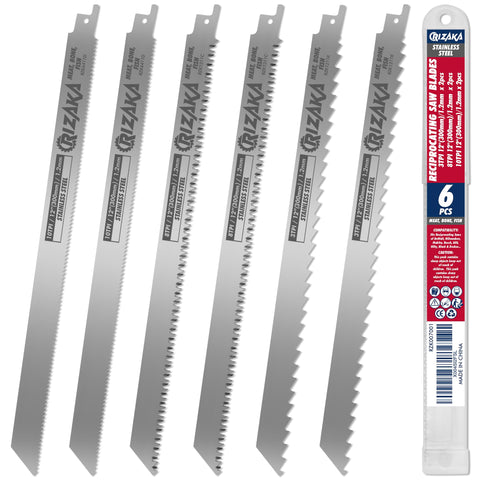 RIZAKA six-pack blades for frozen meat enable clean, precise cuts
