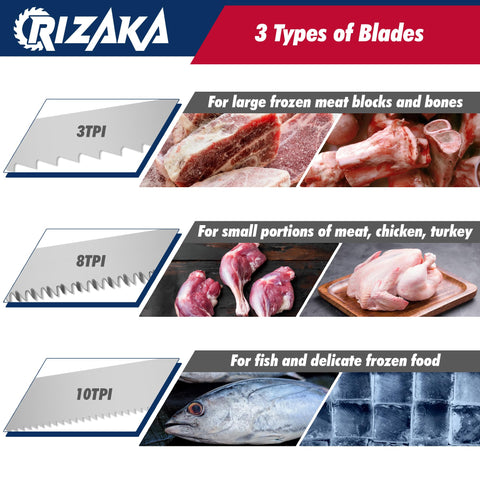 RIZAKA ice-cutting blades provide controlled slicing for ice blocks