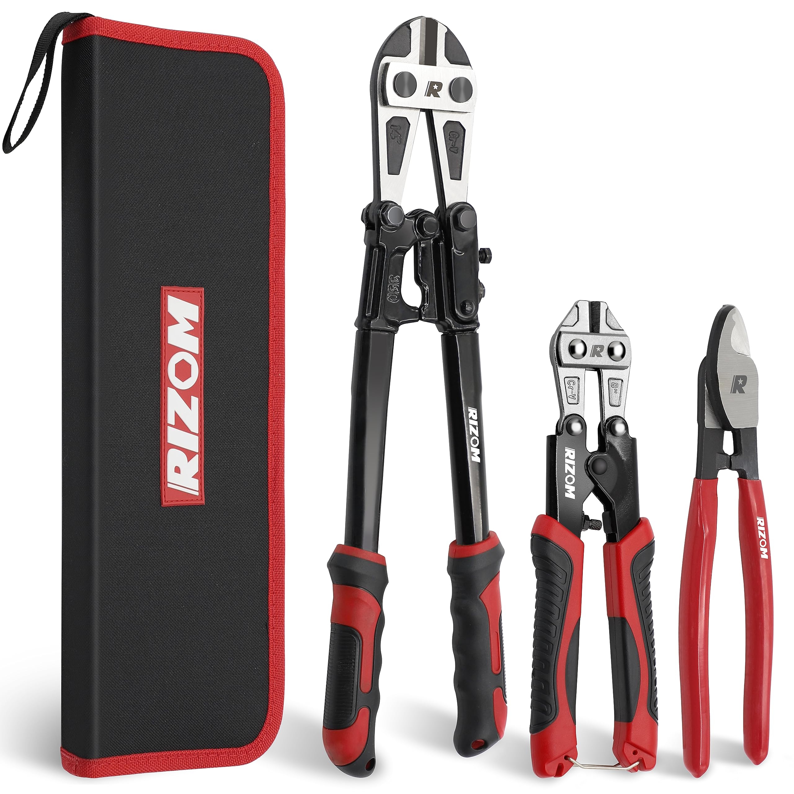 Rizom 14-inch heavy-duty bolt cutter with durable jaws for demanding metal cuts