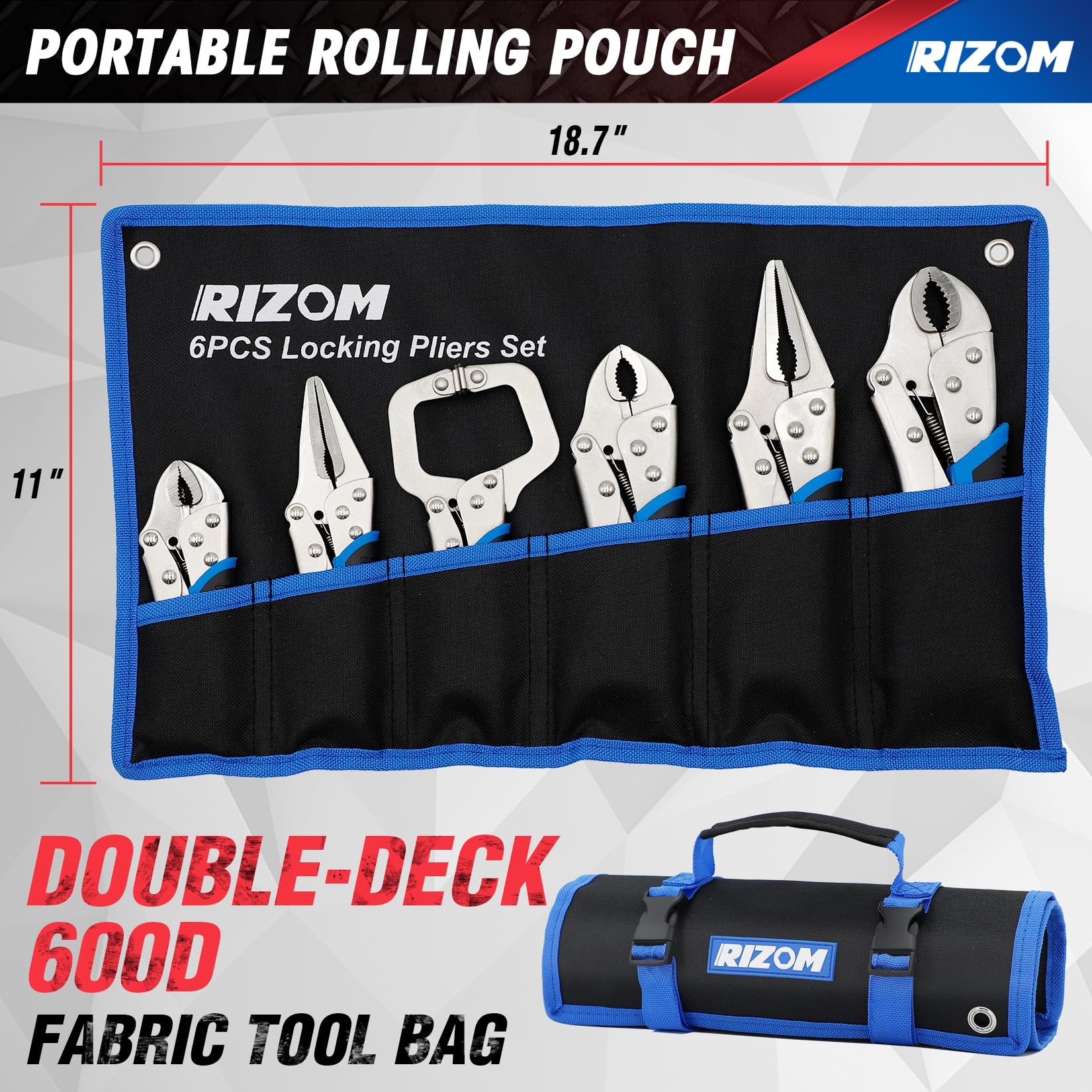 Rizom 6-inch C-clamp locking pliers offer quick release and reliable hold