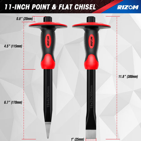Rizom 11-inch flat chisel for clean surfaces