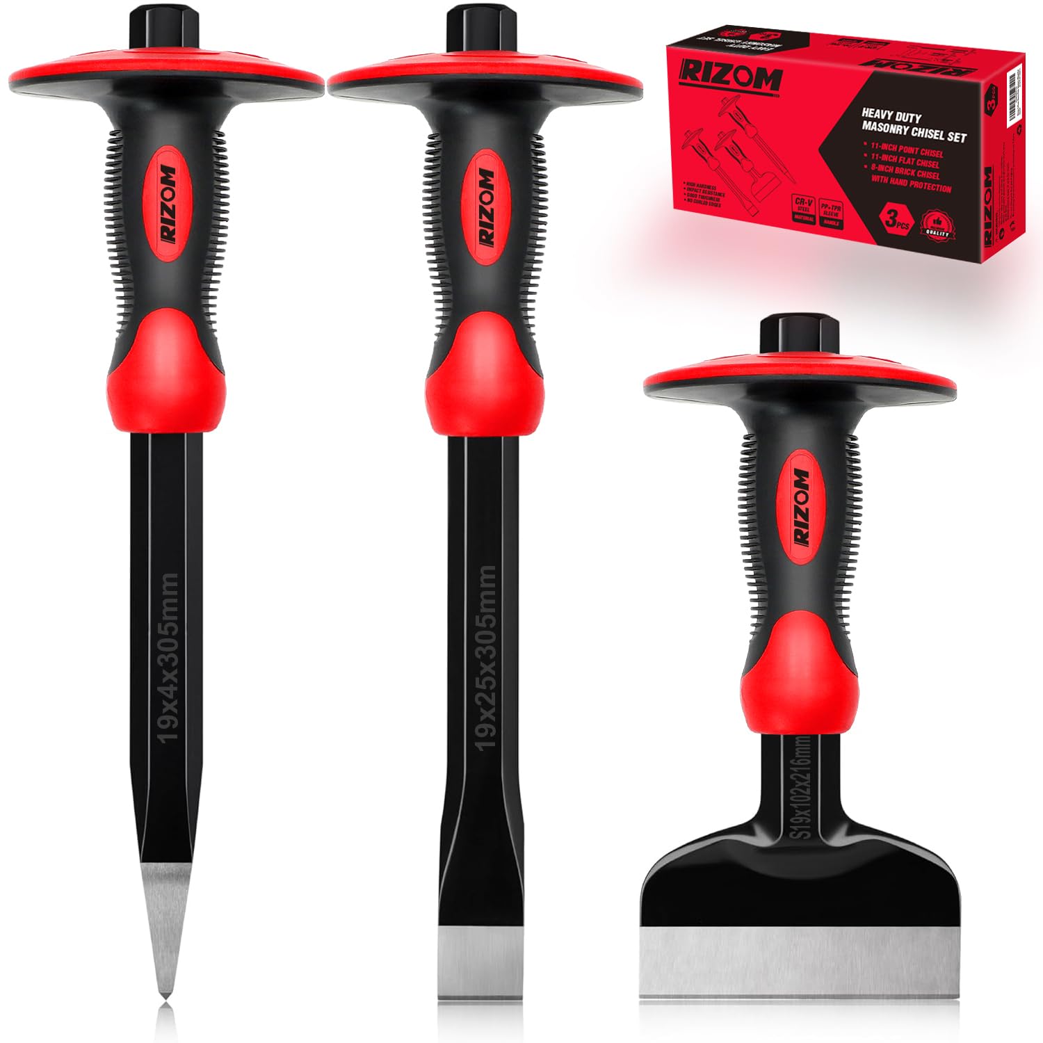 Rizom 11-inch point chisel for precise material removal