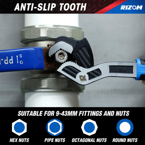 Rizom ergonomic grip wrench with soft TPR handle for comfort