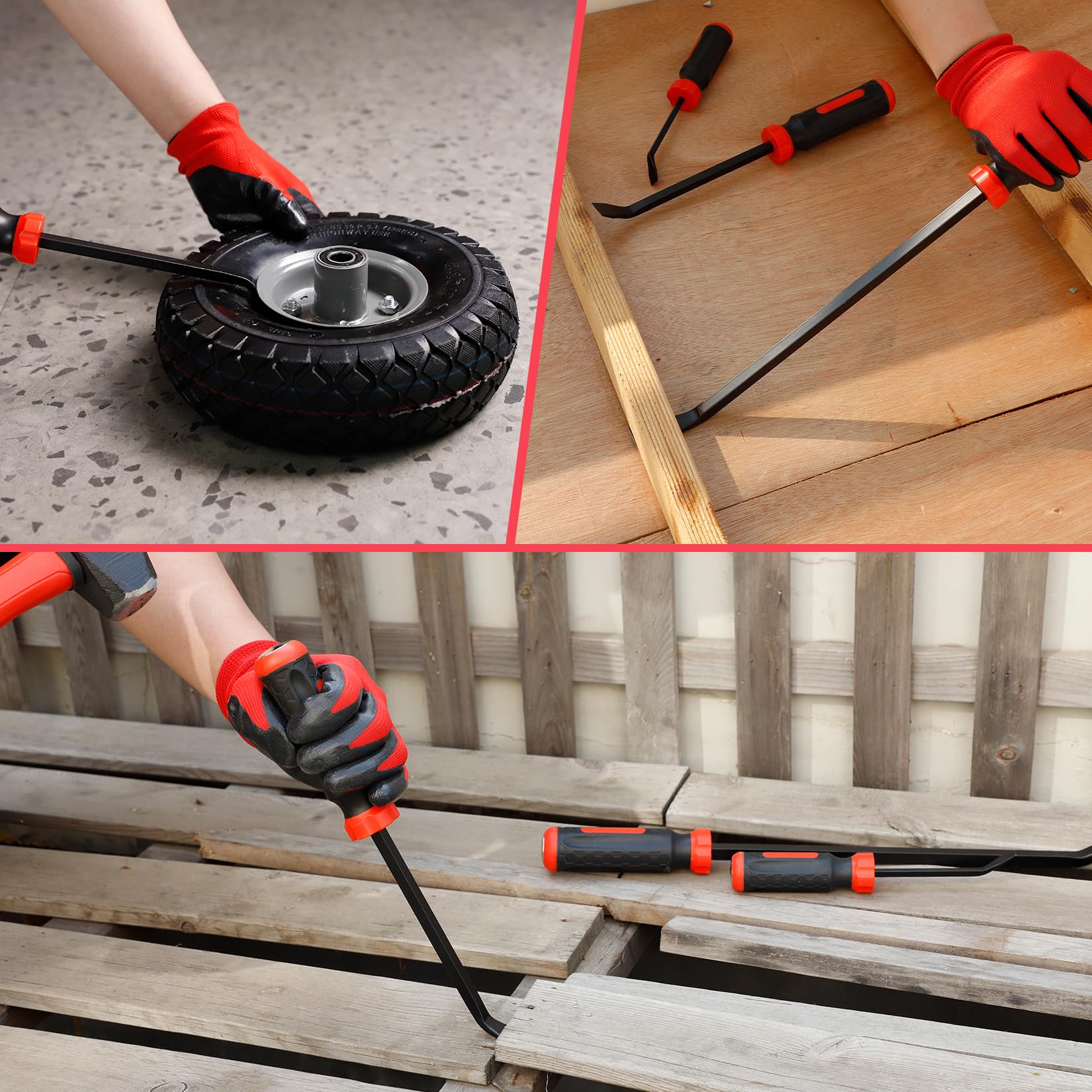 Rizom Pry Bar in action for prying lifting and pulling tasks