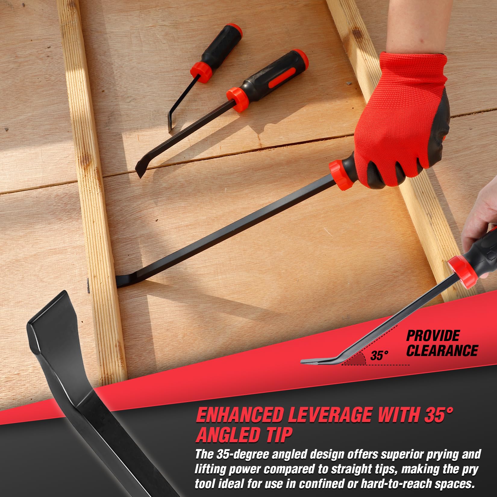 Rizom Pry Bar Set 12-inch prying tool with enhanced leverage