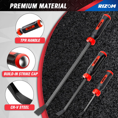 Rizom Pry Bar Set stored in color box for quick access