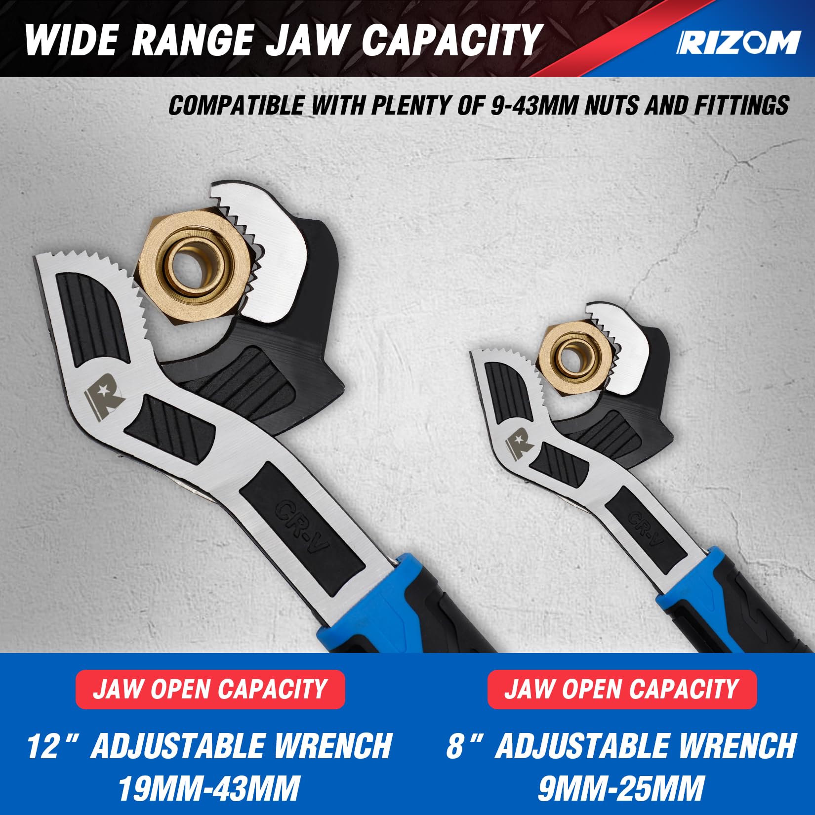 Rizom self-locking head wrench enabling one-handed adjustments