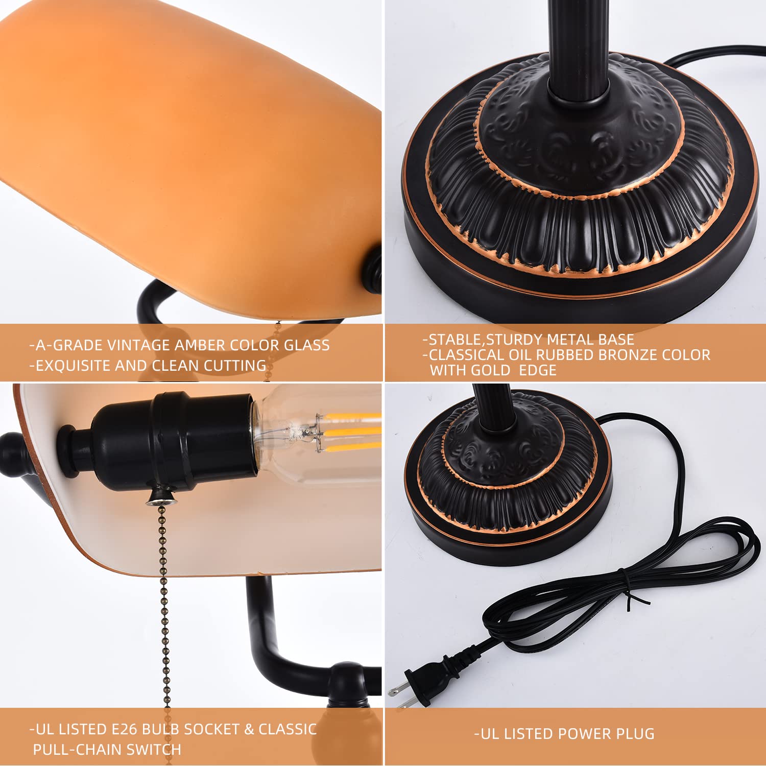 Rizzyluz built-in USB port charges devices quickly at your desk
