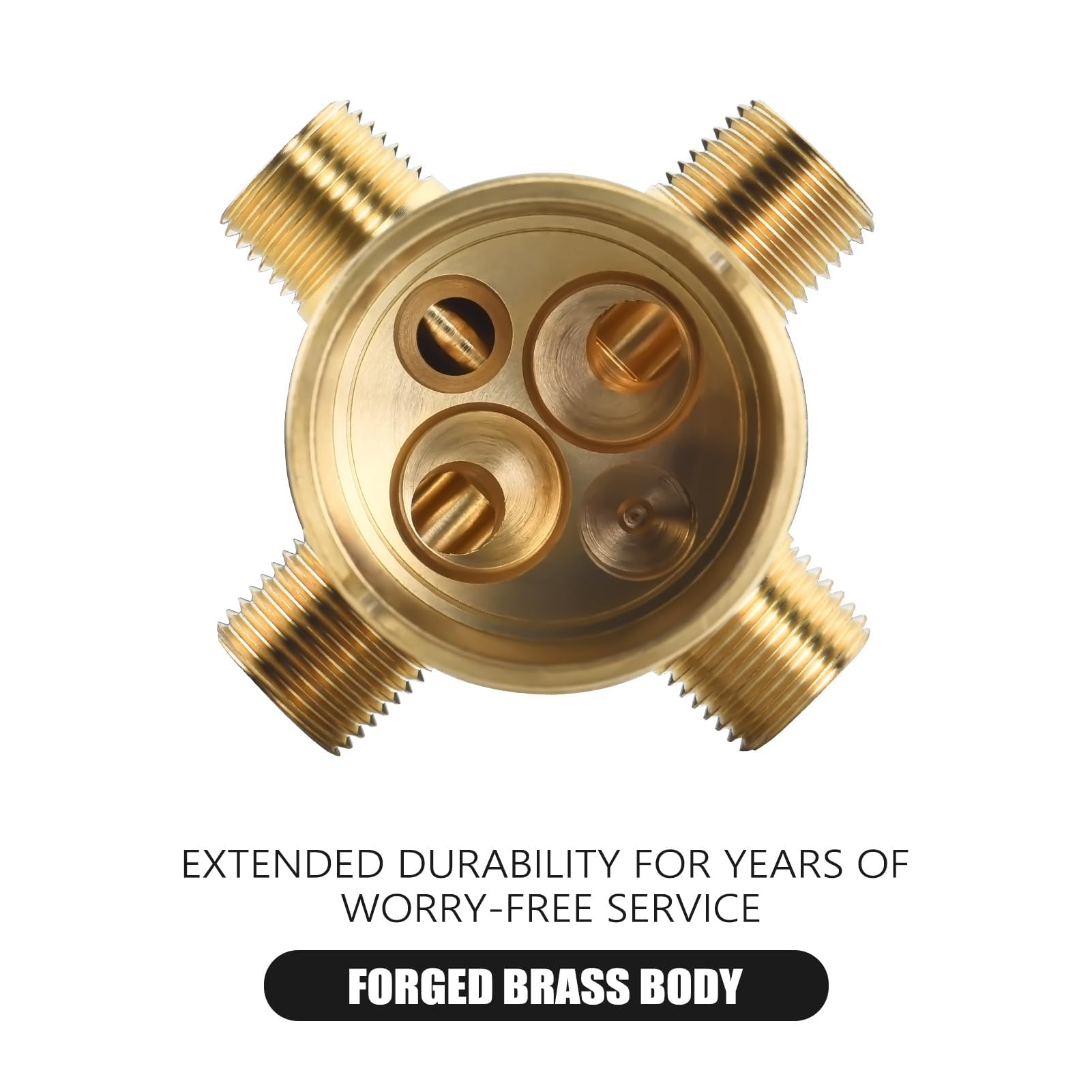 RJDIBAN brass construction valve body delivers lasting reliability for shower systems.