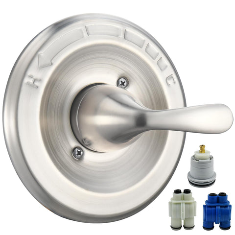 RJDIBAN delta classic 13-series handle brushed nickel for smooth temperature control