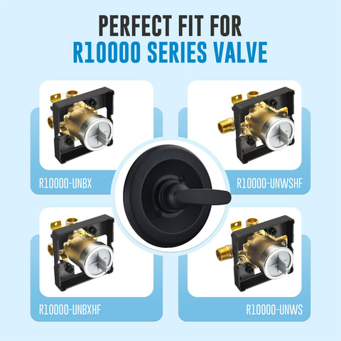 RJDIBAN R10000-compatible valve ensures smooth temperature control in daily showers.
