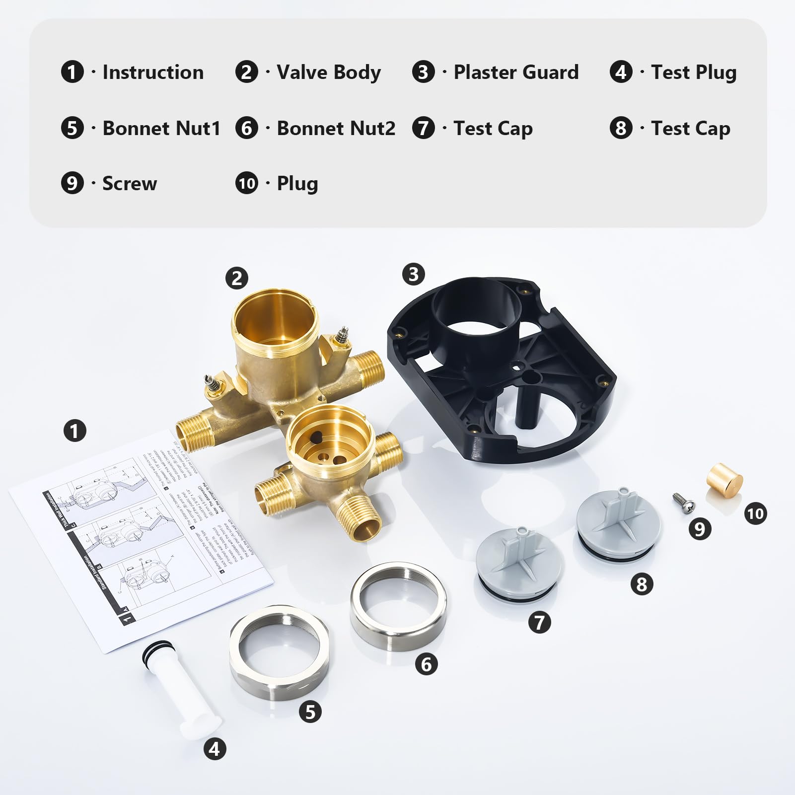 RJDIBAN R22000-WS compatible setup for shower customization
