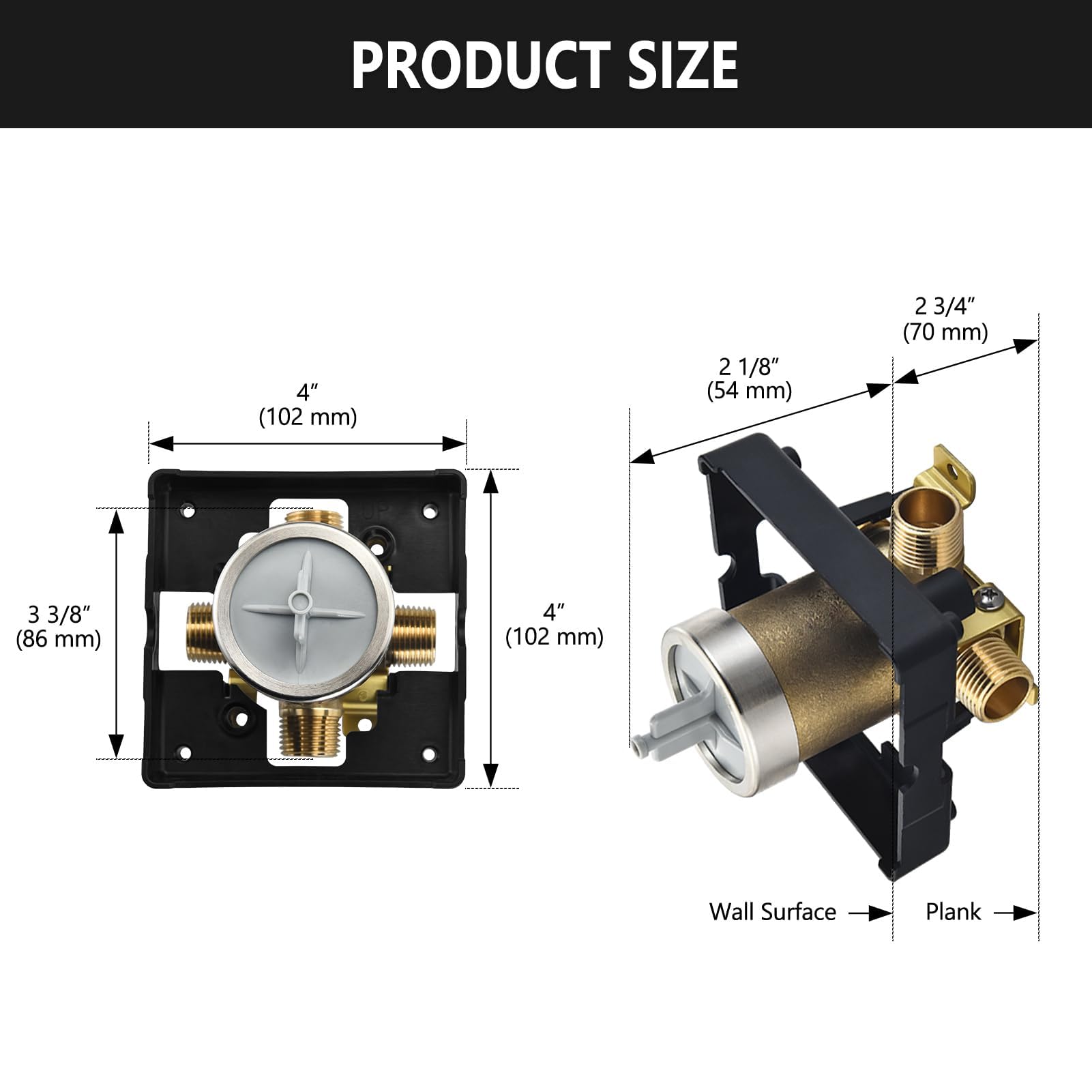 RJDIBAN valve with optimized water flow supports steady, comfortable showers.