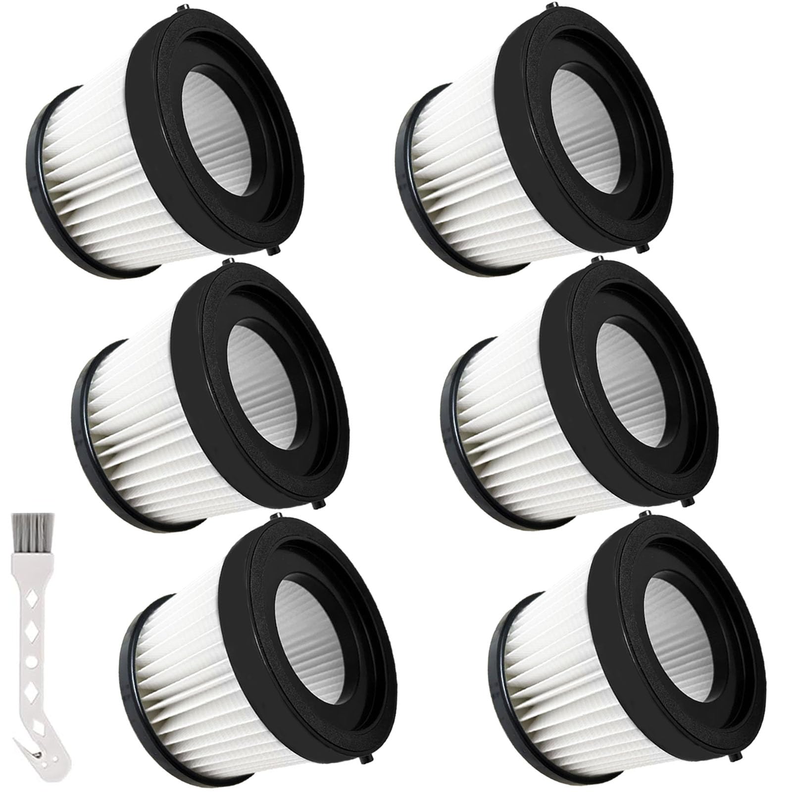 Rjnlsc DCV501HB six-pack HEPA filters for DEWALT vacuums boost dust capture