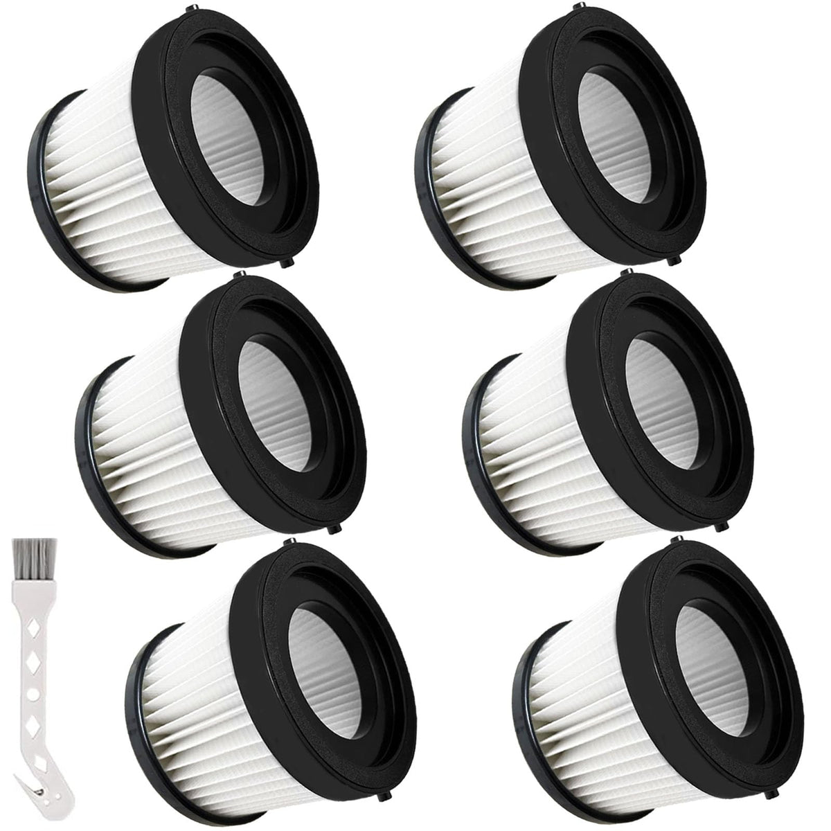 Rjnlsc DCV501HB six-pack HEPA filters for DEWALT vacuums boost dust capture