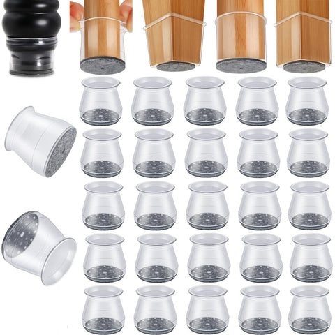 RKELA 48-pack chair leg protectors in main view safeguard hardwood floors