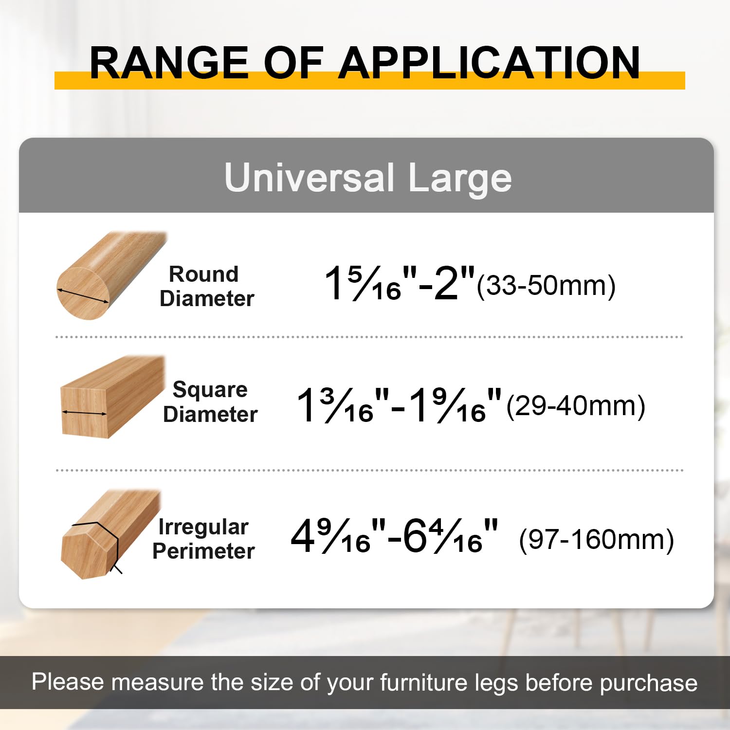 RKELA protectors on hardwood floor reducing scratches and noise