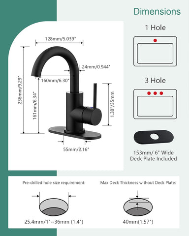 RKF BF3501P-MB CUPC ceramic disc valve delivers smooth operation.