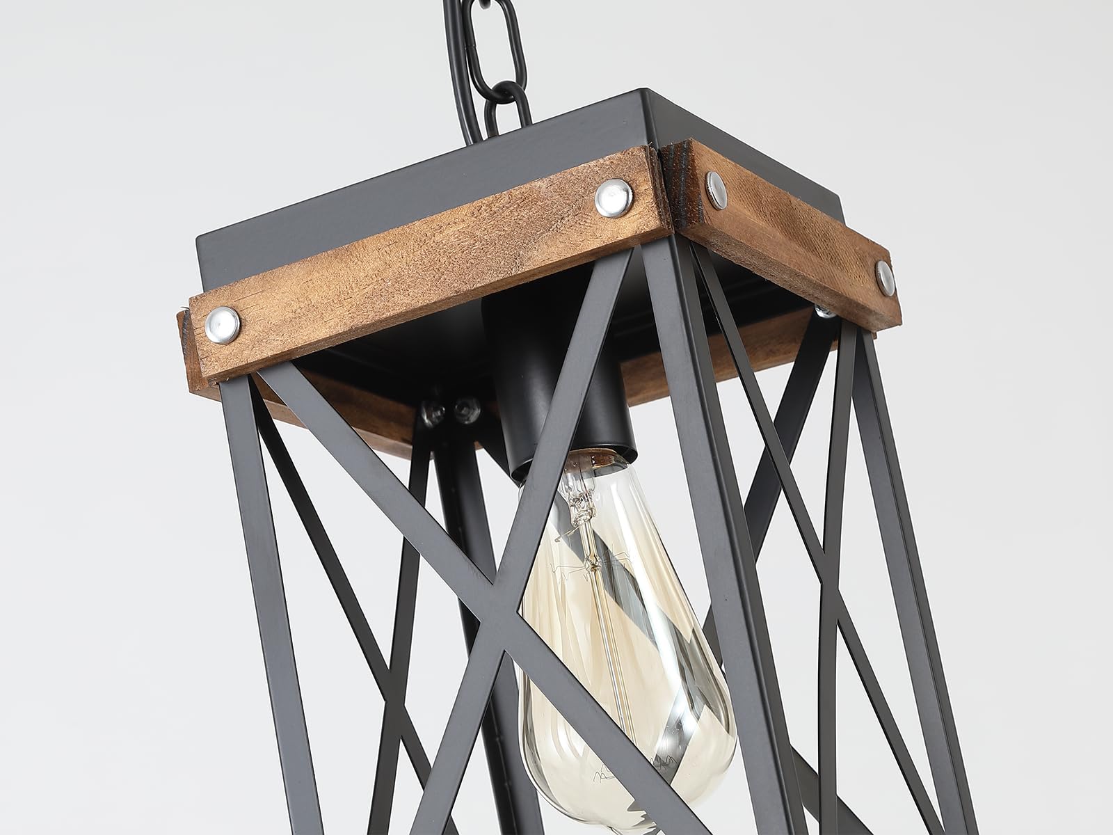 Versatile for dining rooms and hallways with a classic black finish