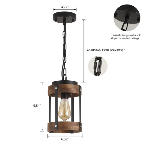 RKUCSR black metal drum cage pendant complements modern kitchen decor.