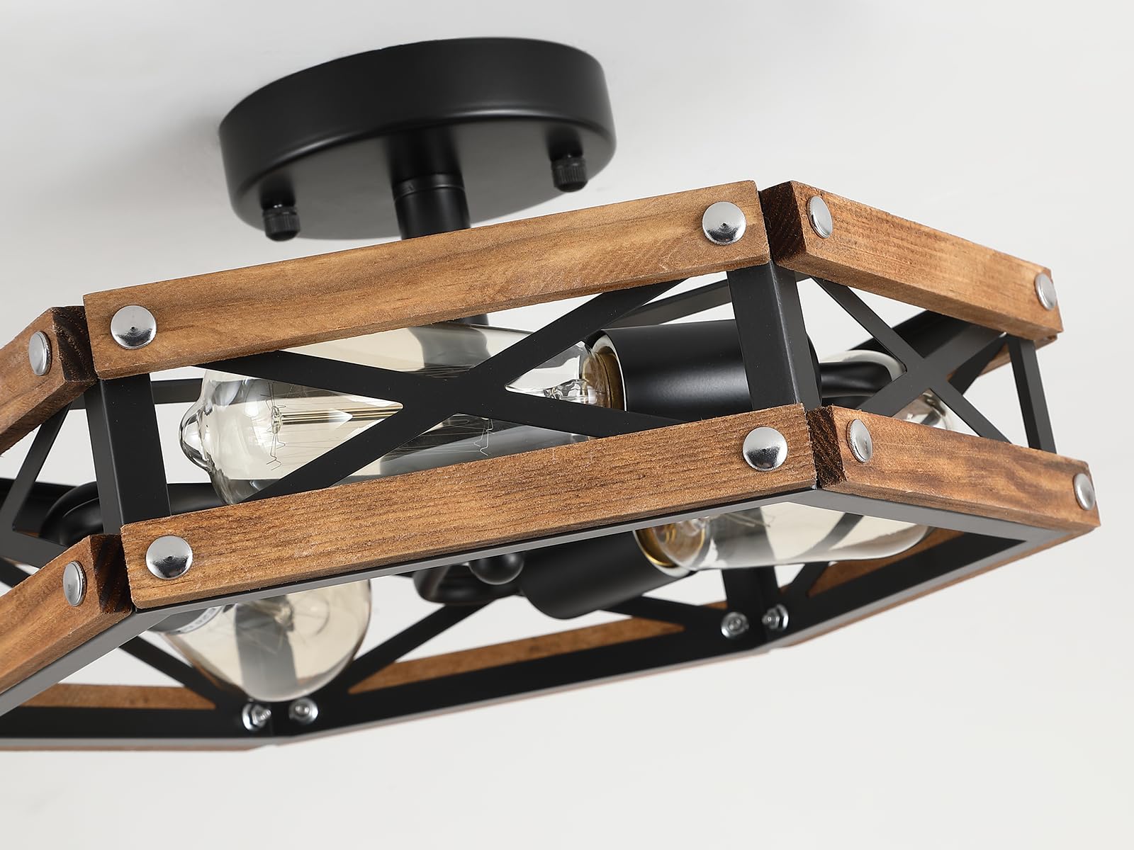 RKUCSR compatible with Edison bulbs for vintage warmth.