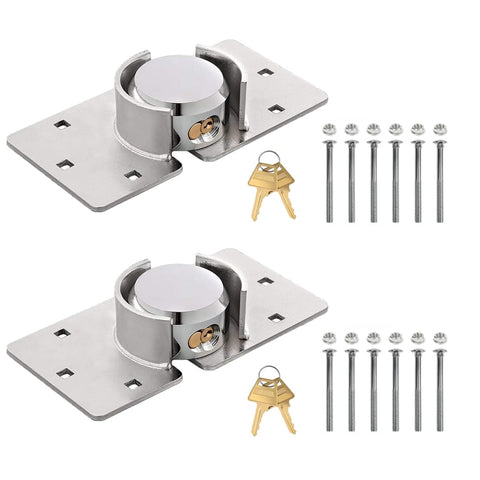 RLOZUI 2-pack heavy-duty padlocks for secure doors and gates