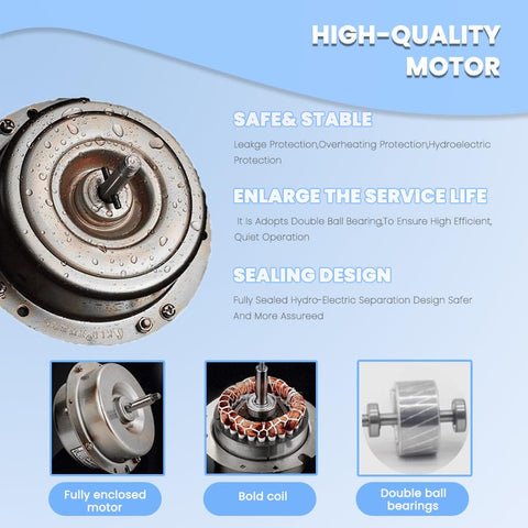 RLOZUI 8-inch exhaust fan wall mount demonstrates easy installation and versatility.