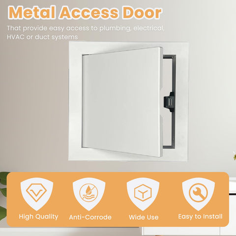 RLOZUI 8x8 access door push-to-open mechanism for easy access