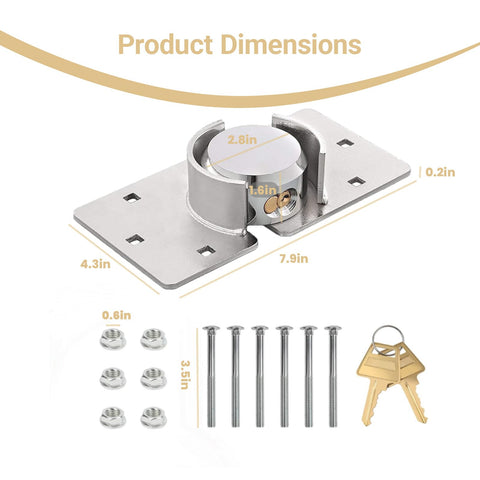 RLOZUI brass-cylinder padlock for smooth key operation