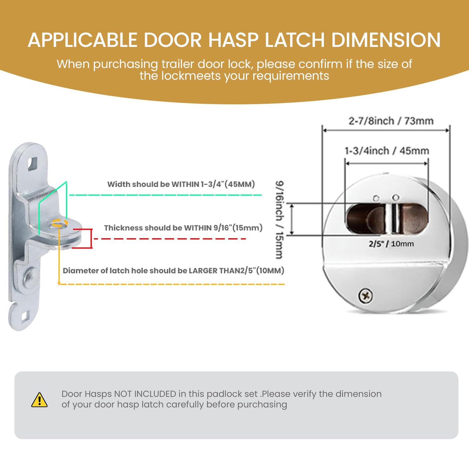 RLOZUI keyed alike padlocks come in a convenient two-pack for multiple access points