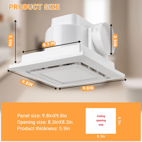 RLOZUI LED light at 6200K providing bright, even illumination
