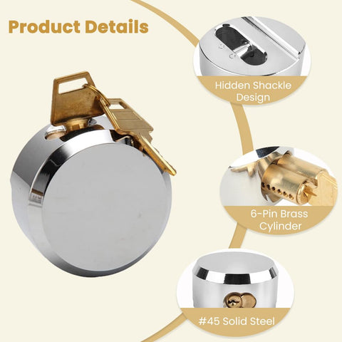 RLOZUI padlock protects trailer during transport and parking