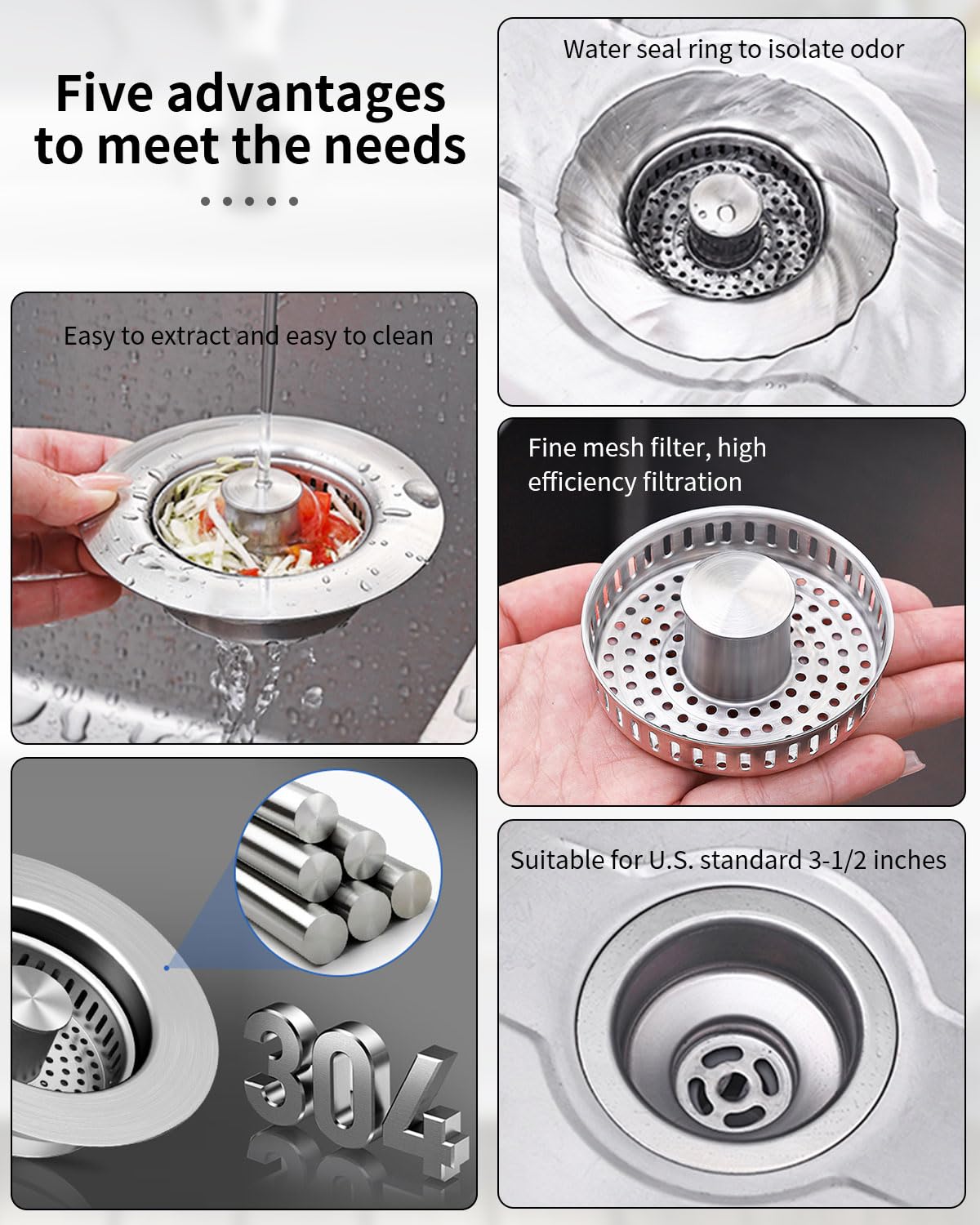 RLQXG universal 3-1/2 inch fit suits standard US drains.