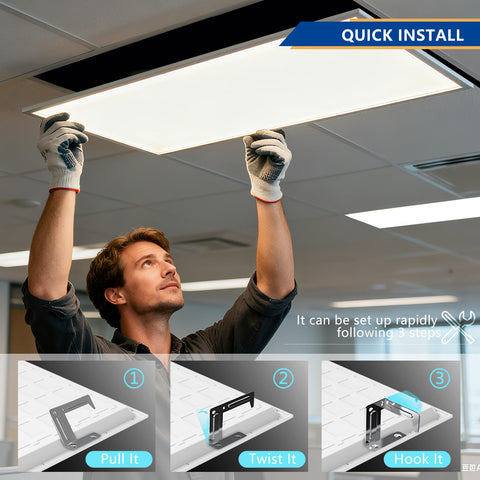 RMCLUX easy-install 2x2 ceiling panel upgrade for quick renovation