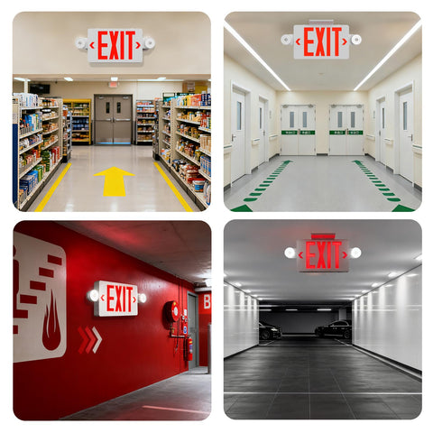 RMCLUX exit sign delivers high visibility and clear wayfinding