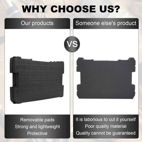 RMSPO bottom pad cushion protects tools against hard case bottoms.