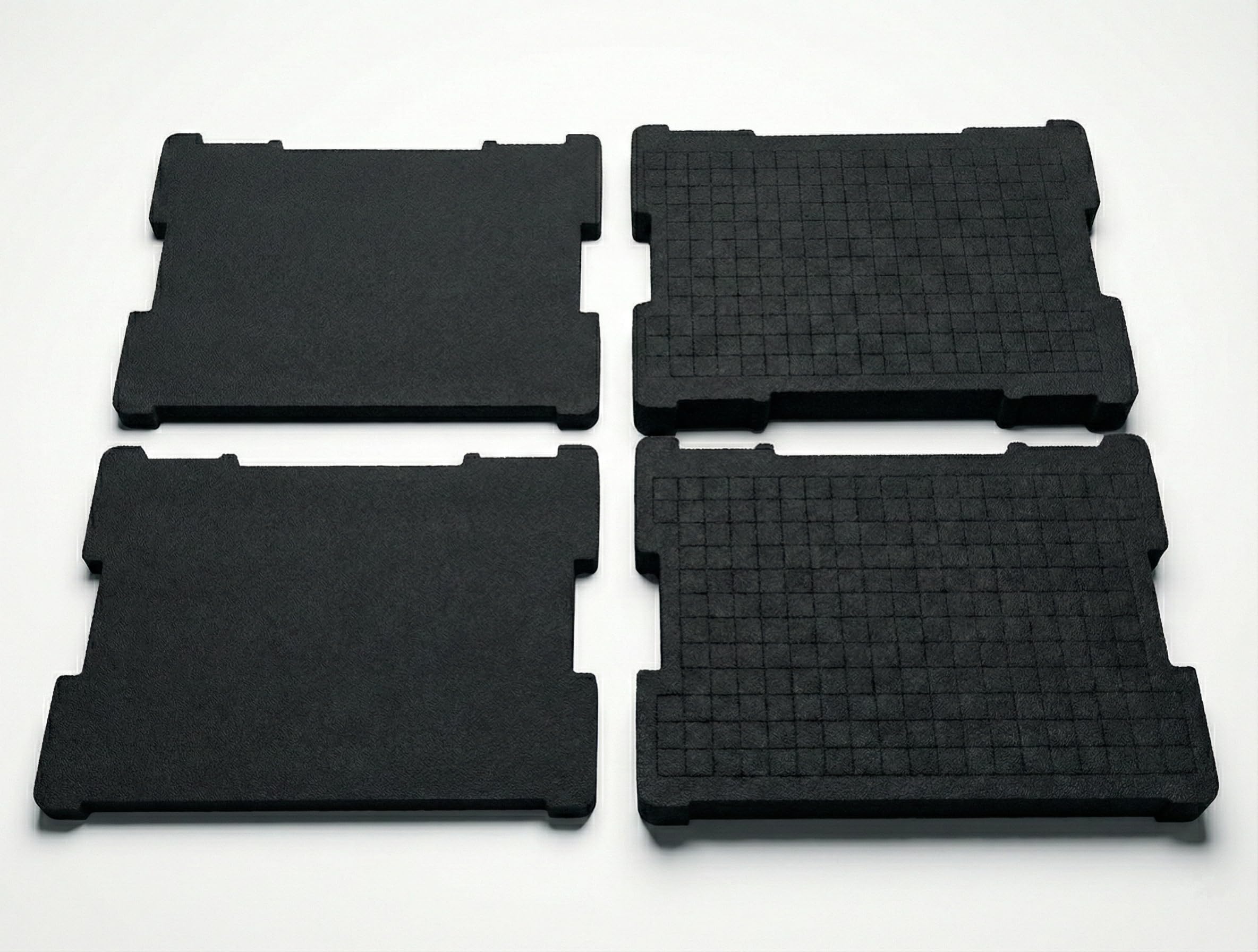 RMSPO foam insert with customizable grid for precise tool layouts.