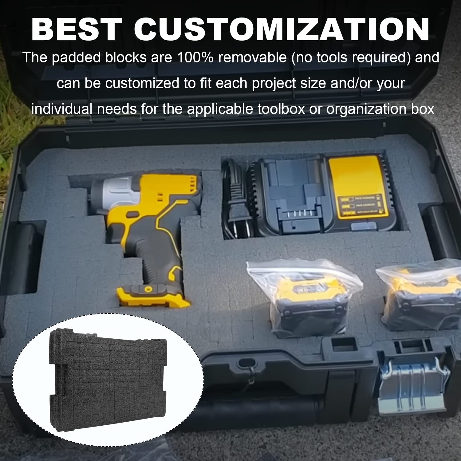 RMSPO versatile organizer suits power tools and cameras.