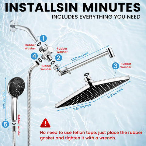 RNDIOZD handheld 5-modes spray enables versatile cleaning and targeted rinse