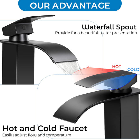 RNDIOZD faucet for 1-hole installation on compact sinks