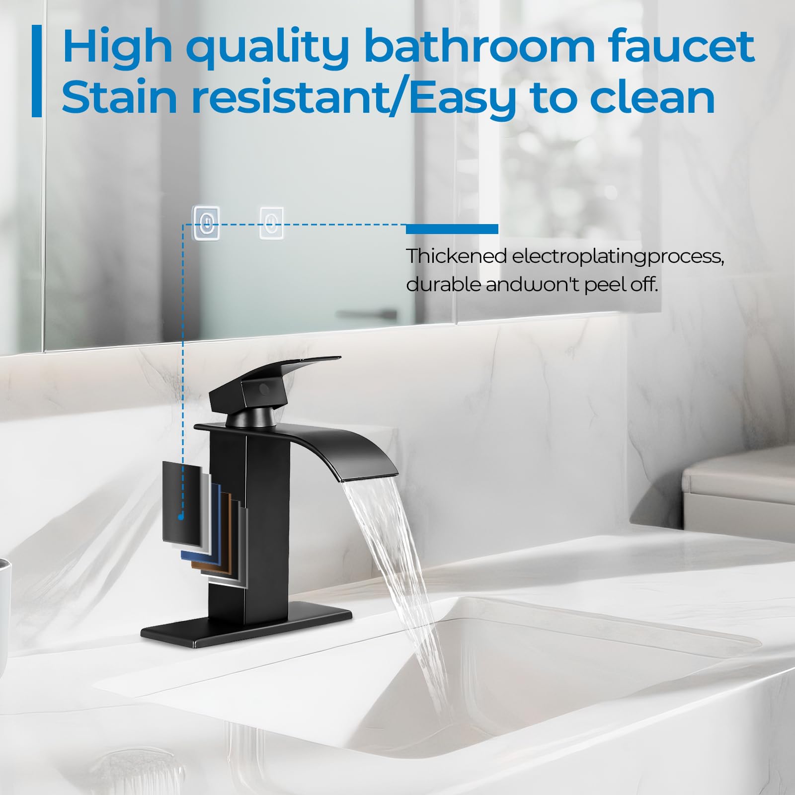 RNDIOZD faucet for 3-hole installation on larger vanity