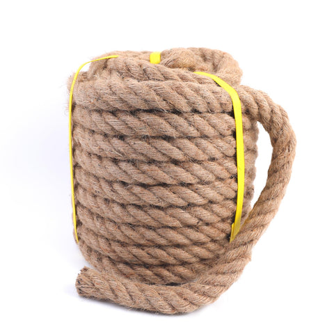 Roadtofree natural hemp rope 1in 32ft coil, ideal for crafts and decor
