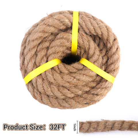 Roadtofree porch swing rope 1in 32ft for safe, comfortable outdoor lounging