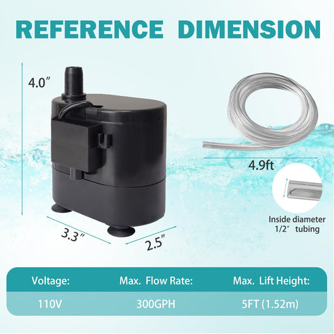 Roamoris small pump with 5ft lift drains condensate from tight spaces.