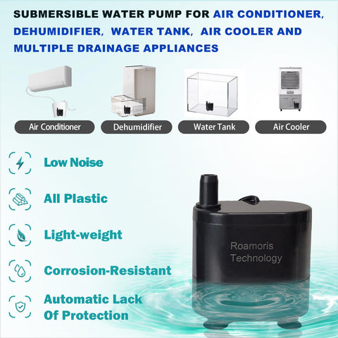 Roamoris small pump operates whisper-quiet during normal operation.