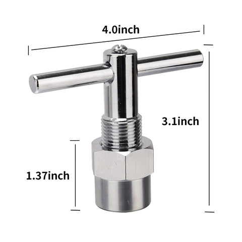 Roastove brass chrome puller designed for Moen cartridge removal