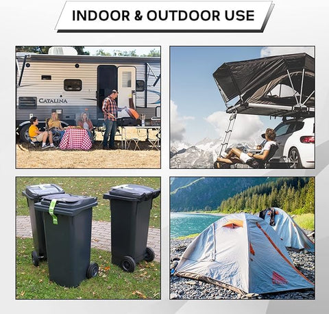 ROBLOCK easy-use straps speed up securing tasks outdoors.