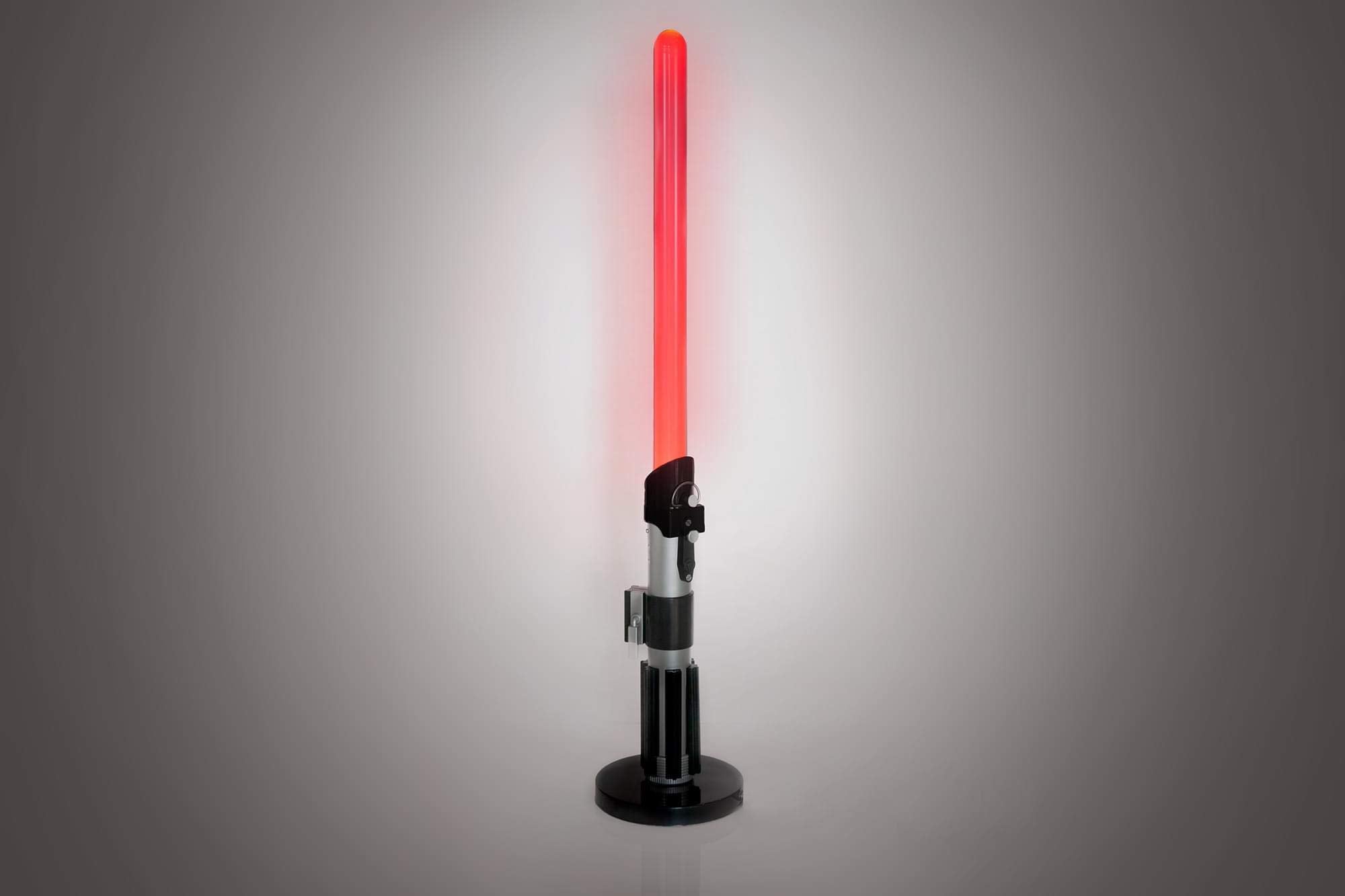 Robe Factory Darth Vader LED light, front view with authentic lightsaber design for display