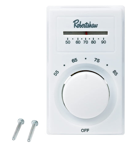Robertshaw 802 thermostat installation showing quick wiring with J-Box compatibility