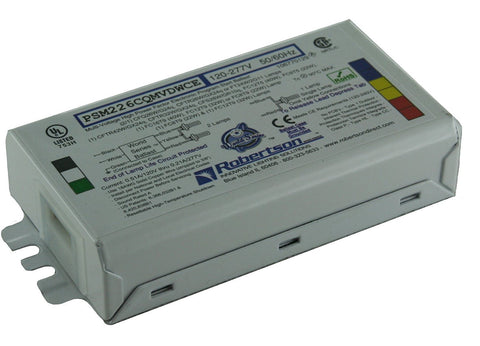 Robertson PSM226CQMVDWCE ballast installed in a commercial fixture for efficient CFL operation